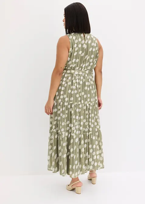 Abito in chiffon con glitter, bonprix