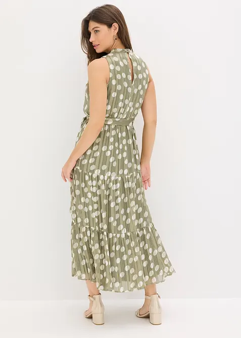 Abito in chiffon con glitter, bonprix