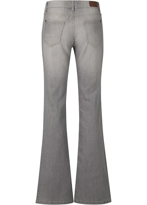 Jeans bootcut elasticizzati confortevoli, vita media, bonprix