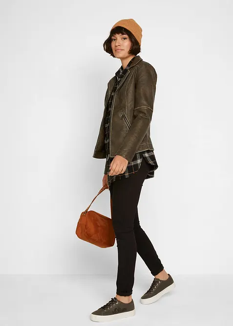 Jeggings termici, vita media, bonprix