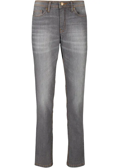 Mom jeans elasticizzati confortevoli, vita media, bonprix