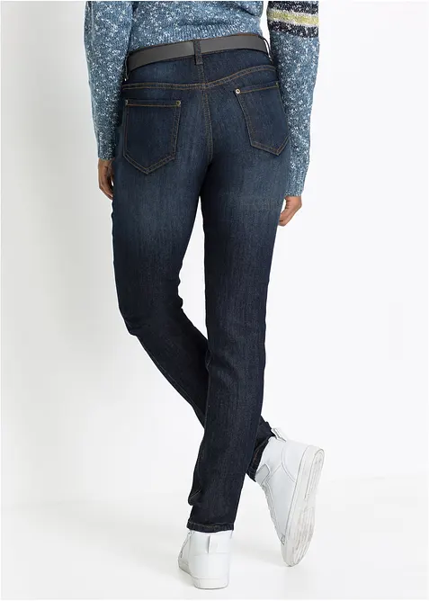 Mom jeans elasticizzati confortevoli, vita media, bonprix