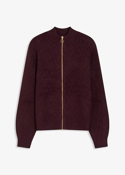 Cardigan con lavorazione a rombi, bonprix