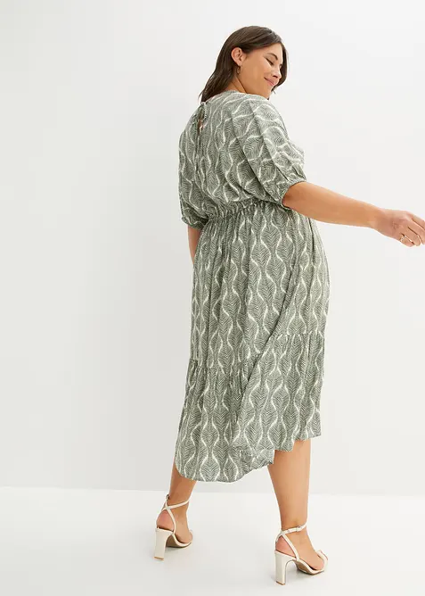 Abito midi in viscosa fluente, bonprix