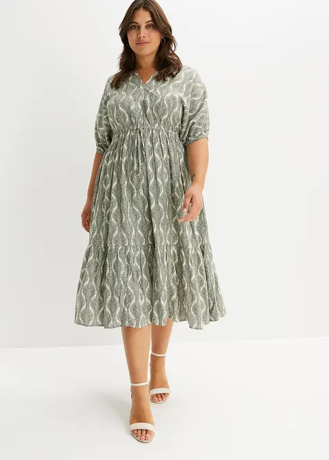 Abito midi in viscosa fluente, bonprix