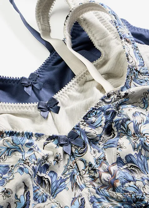 Reggiseno senza ferretto con cotone biologico (pacco da 3), bonprix