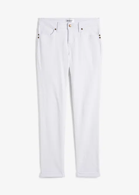 Jeans elasticizzati straight, vita media, bonprix