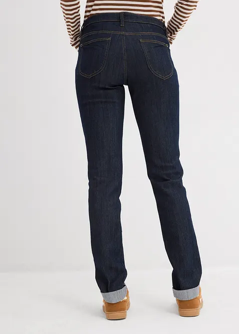 Jeans elasticizzati straight, vita media, bonprix