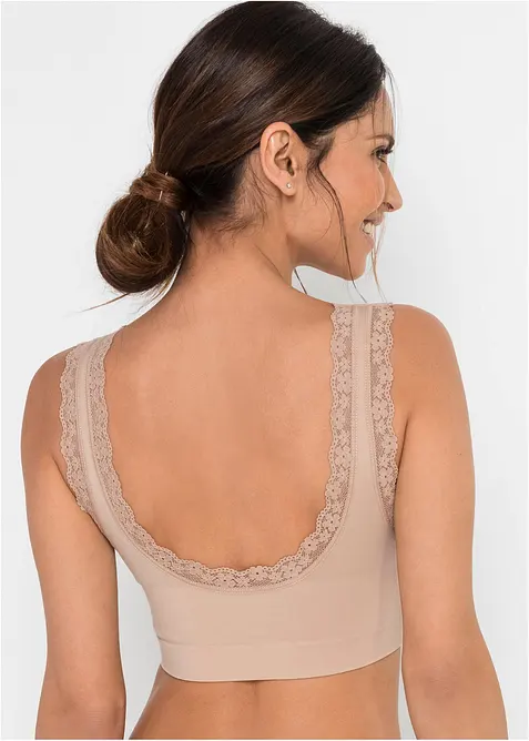 Reggiseno Feel Comfort a bustier senza cuciture  (pacco da 2), bonprix