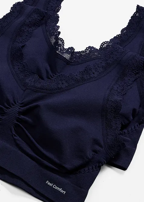 Reggiseno Feel Comfort a bustier senza cuciture  (pacco da 2), bonprix