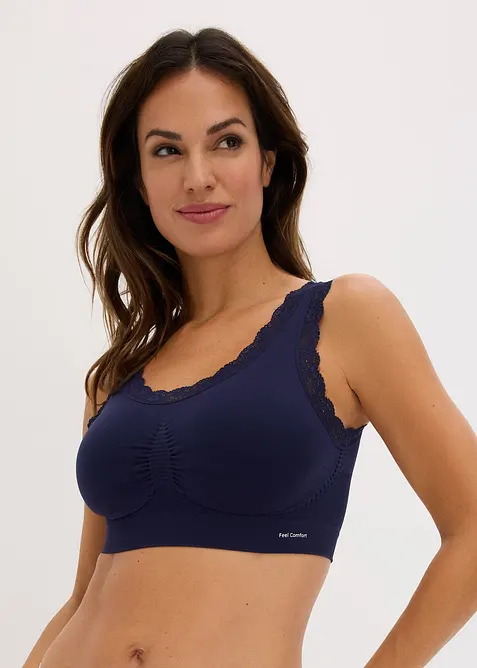Reggiseno Feel Comfort a bustier senza cuciture  (pacco da 2), bonprix