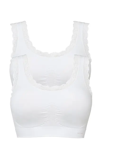 Reggiseno Feel Comfort a bustier senza cuciture  (pacco da 2), bonprix