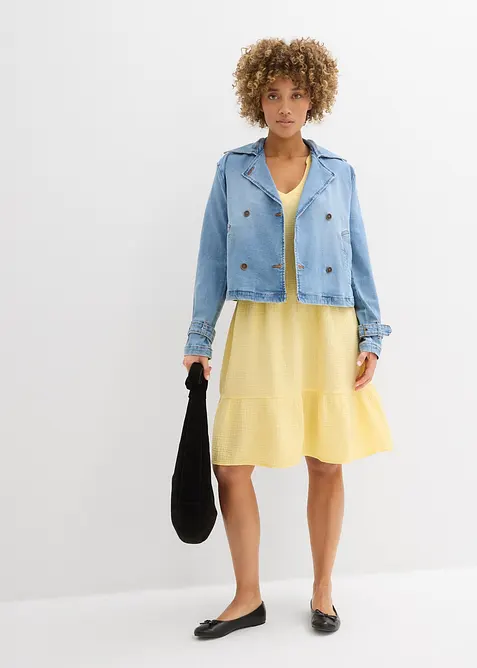 Abito oversize in mussola di cotone, bonprix