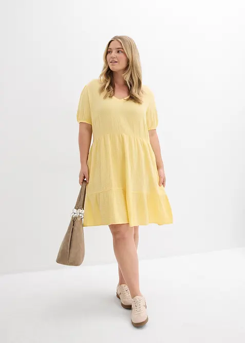 Abito oversize in mussola di cotone, bonprix