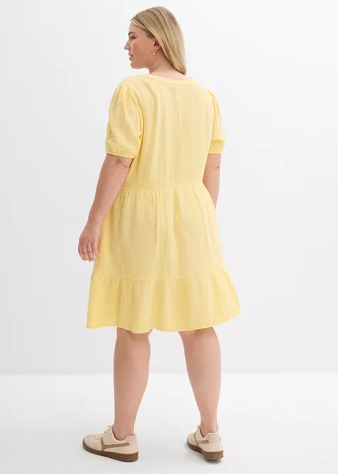 Abito oversize in mussola di cotone, bonprix