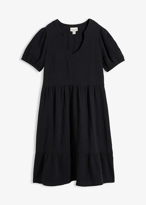 Abito oversize in mussola di cotone, bonprix