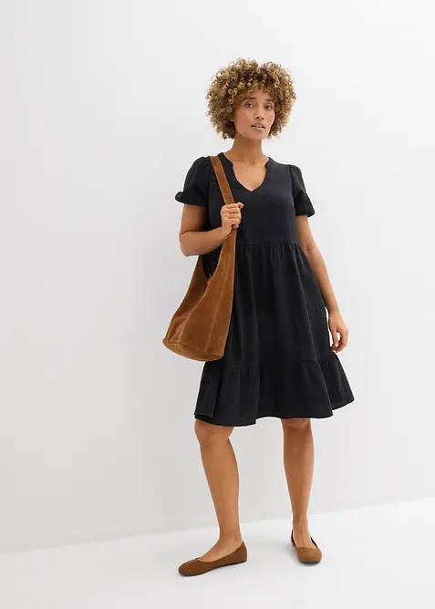 Abito oversize in mussola di cotone, bonprix
