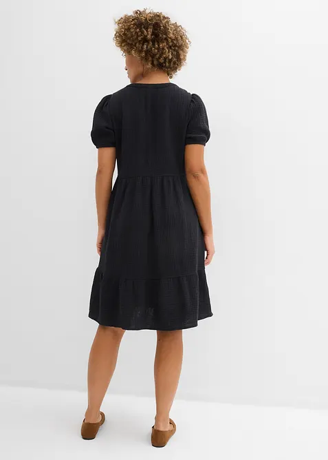Abito oversize in mussola di cotone, bonprix