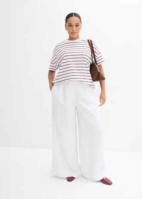 Pantaloni con pinces in lyocell fluente, bonprix