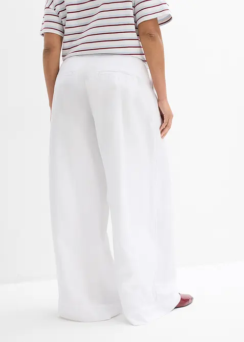 Pantaloni con pinces in lyocell fluente, bonprix