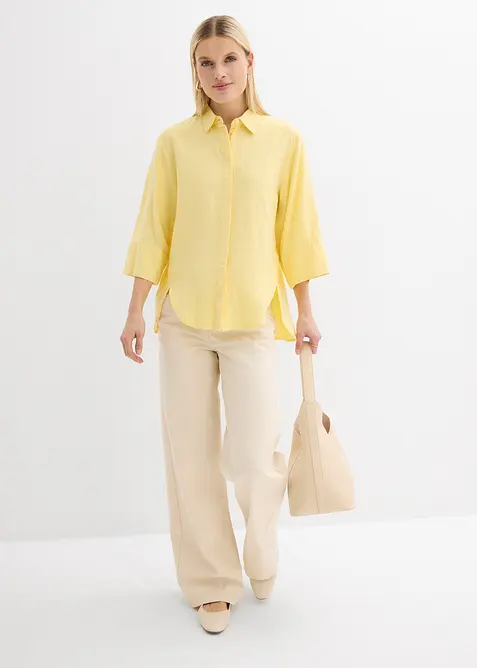 Camicia in misto lino fresco, bonprix