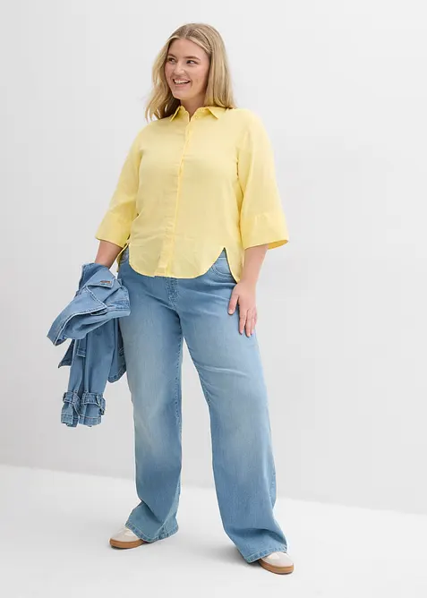 Camicia in misto lino fresco, bonprix