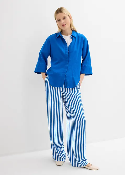 Camicia in misto lino fresco, bonprix