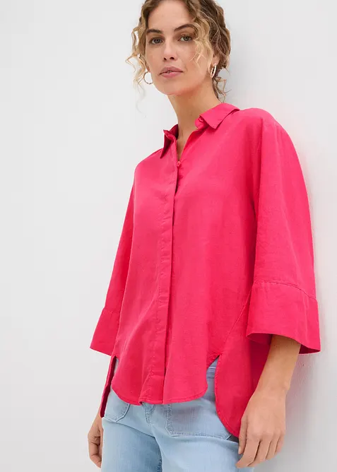 Camicia in misto lino fresco, bonprix