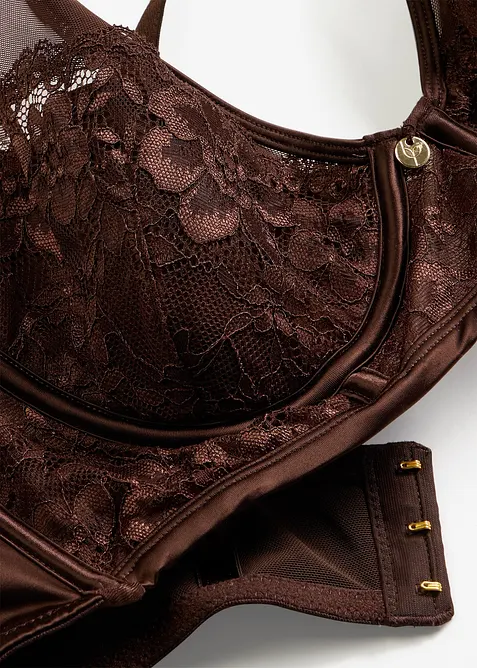 Reggiseno con coppe preformate e pizzo delicato, bonprix