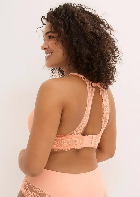 Reggiseno con coppe preformate e pizzo floreale, bonprix