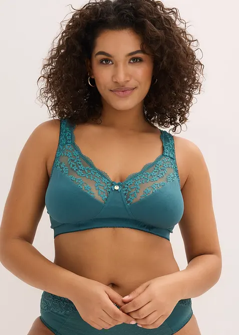 Reggiseno senza ferretto  con cotone biologico (pacco da 2), bonprix