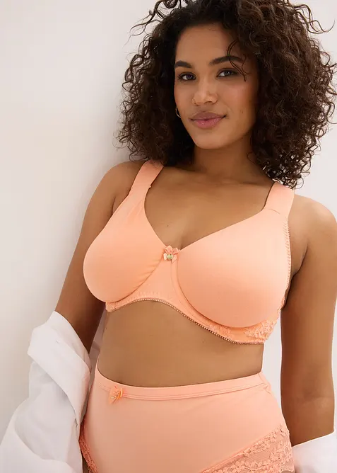 Reggiseno t-shirt con ferretto e cotone biologico (pacco da 2), bonprix