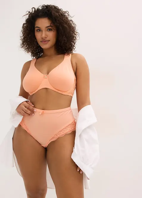 Reggiseno t-shirt con ferretto e cotone biologico (pacco da 2), bonprix