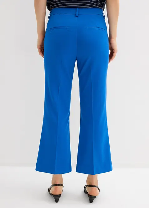 Pantaloni cropped svasati con bottone decorativo, bonprix