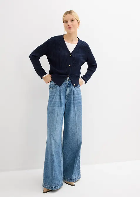 Cardigan in misto viscosa morbido, bonprix