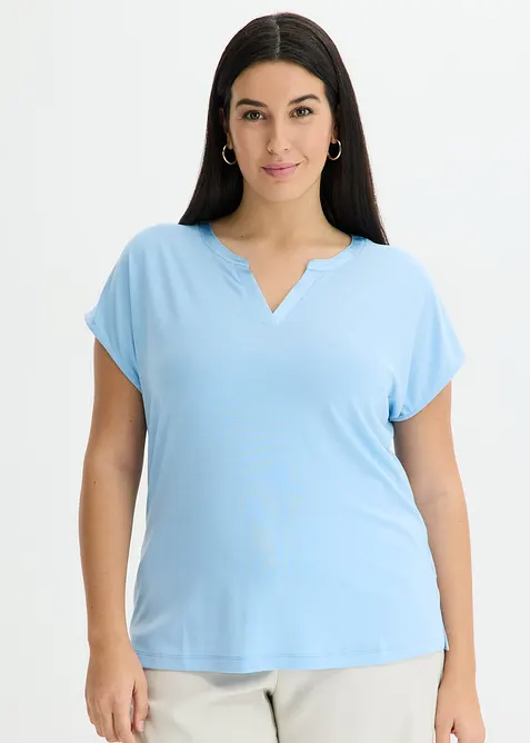 Maglia profilata in satin, bonprix
