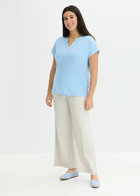 Maglia profilata in satin, bonprix