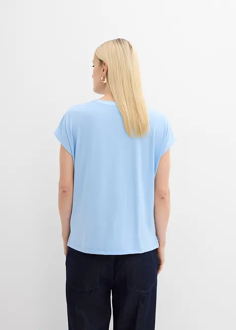 Maglia profilata in satin, bonprix