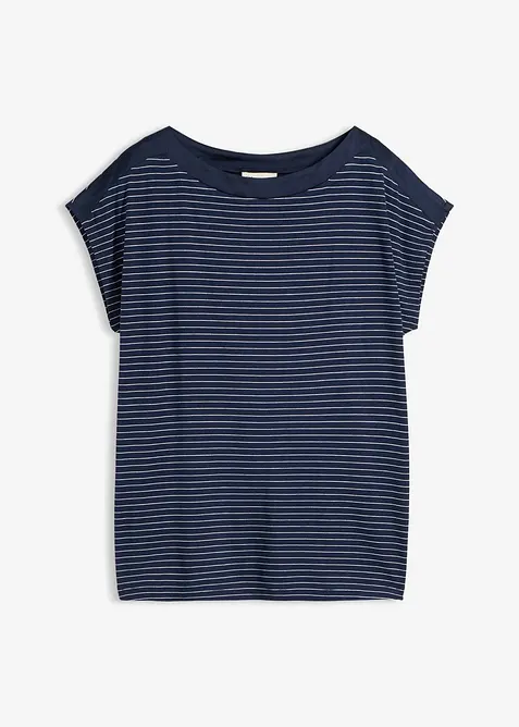 Maglia in viscosa fluente con dettaglio in satin, bonprix