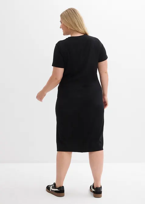 Abito in maglina operata, bonprix