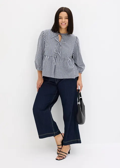 Blusa con allacciatura a fiocchetti, bonprix