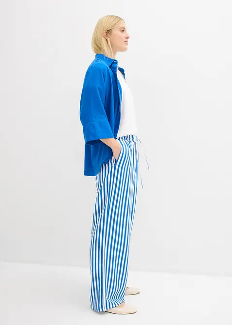 Pantaloni larghi in misto viscosa fluente, bonprix