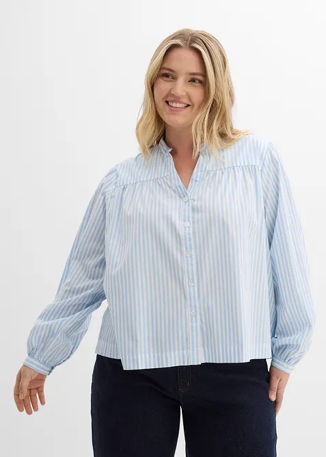 Blusa in popeline consistente, bonprix