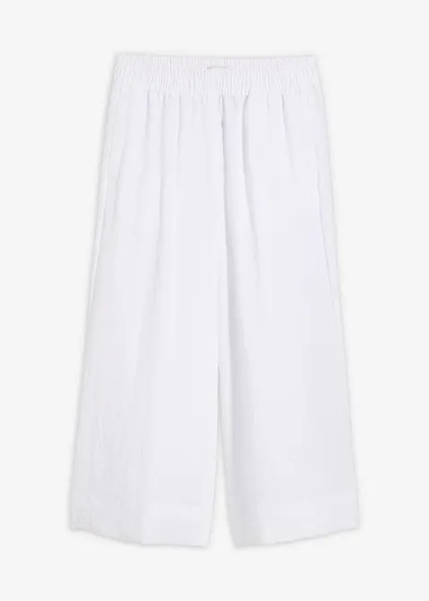 Pantaloni culotte in misto viscosa morbido, bonprix