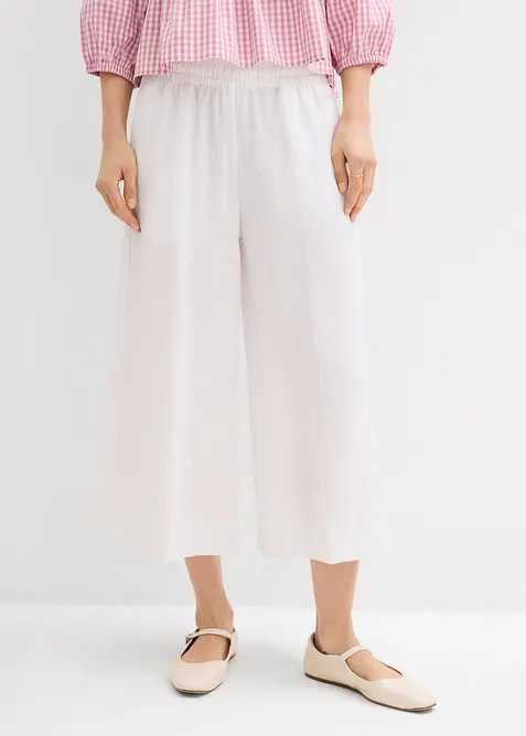 Pantaloni culotte in misto viscosa morbido, bonprix