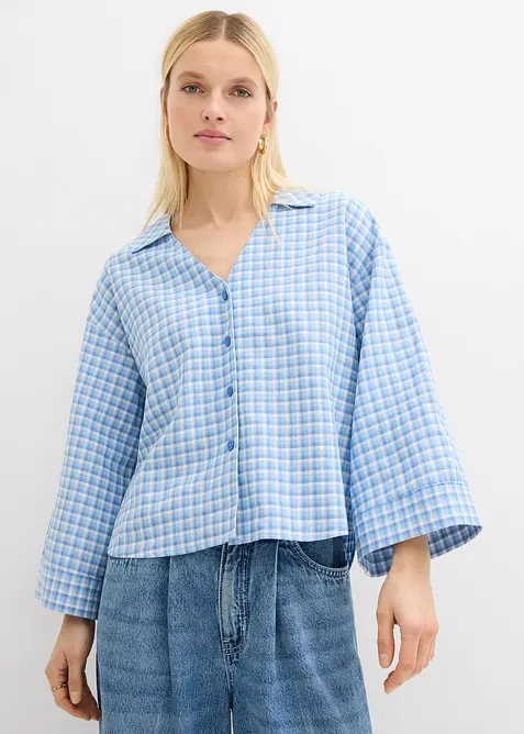 Camicia in misto lino fresco e leggero, bonprix