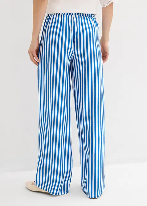 Pantaloni larghi in misto viscosa fluente, bonprix