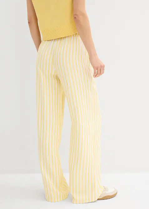 Pantaloni larghi in misto viscosa fluente, bonprix