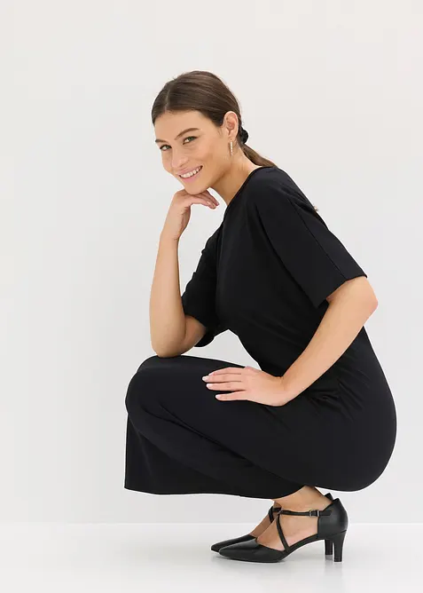 Abito midi in morbido punto di Roma, bonprix