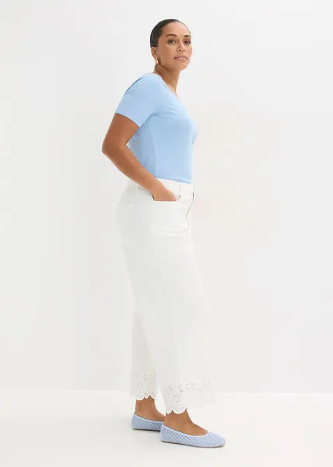 Maglia a costine in misto viscosa, bonprix